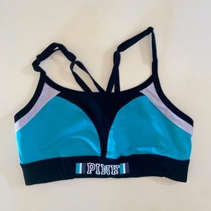 Victoria’s Secret PINK Teal Blue Sports Bra Low Impact